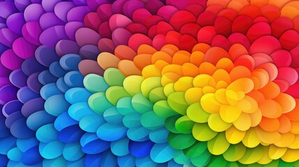 vibrant cute rainbow background illustration cheerful happy, pastel playful, adorable joyful vibrant cute rainbow background