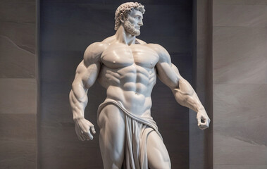 Muscular stoic statue that inspires confidence
Generated AI