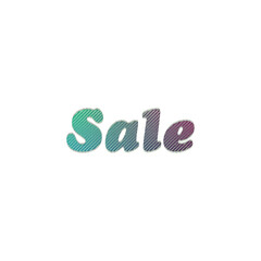 An abstract transparent text graphic word sale marketing design element.