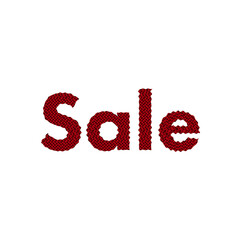 An abstract transparent text graphic word sale marketing design element.