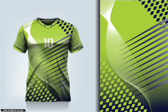 Sports jersey and t-shirt template sports jersey design vector. Sports design for football, racing, gaming jersey. Vector.
