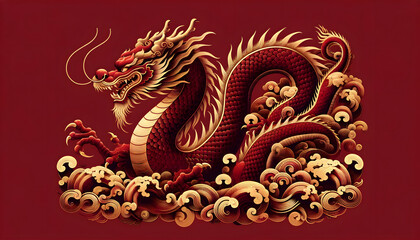 chinese dragon statue