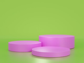  realistic podium in 3d rendering