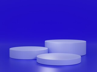 pills on blue background