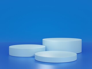 realistic podium in 3d rendering