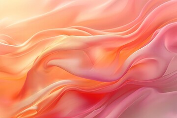 Obraz premium Minimalist luxury abstract peach fuzz colorful pantone gradients. Great as a mobile wallpaper, background.