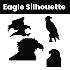 eagle silhouette, fliying bird silhouette