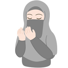 muslim girl praying