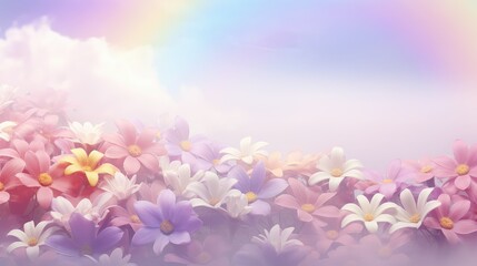 dreamy pastel rainbow background illustration serene soothing, ethereal delicate, light airy dreamy pastel rainbow background