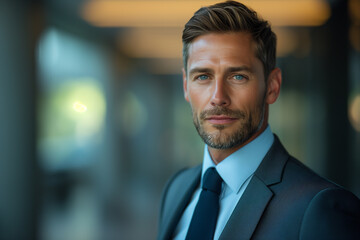 Professional Businessman portrait in suit