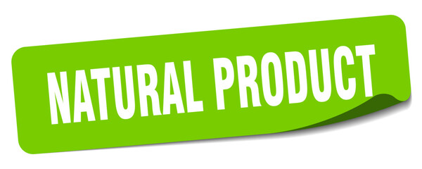 natural product sticker. natural product label