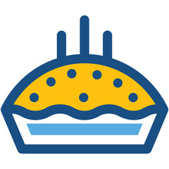 Pie Vector Icon