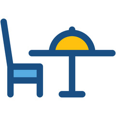 Dining Table Vector Icon