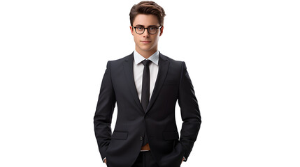 Young Businessman, PNG, Transparent, No background, Clipart, Graphic, Illustration, Design, Business, Businessperson, Young, Png image, Professional, Entrepreneur, Suit, Business attire, Corporate