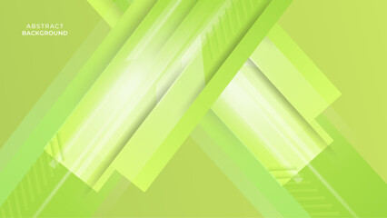 Green geometric wallpaper background. Dynamic shape composition. 3D vector graphic illustration.