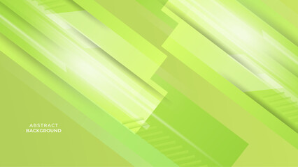 Green geometric wallpaper background. Dynamic shape composition. 3D vector graphic illustration.