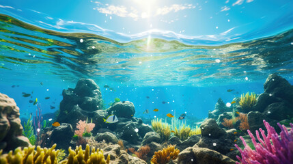 Fototapeta na wymiar Aquatic Thrill: Adventures in Stunning Splash Visuals