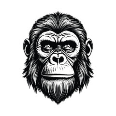 Ape wild animal vector EPS