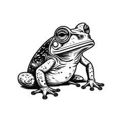 Frog wild animal vector EPS