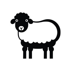 Sheep wild animal icon vector EPS