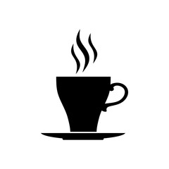 Coffee icon vector. Hot drink illustration sign. Tea symbol or logo.