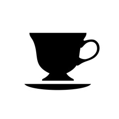 Coffee icon vector. Hot drink illustration sign. Tea symbol or logo.
