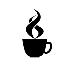 Coffee icon vector. Hot drink illustration sign. Tea symbol or logo.