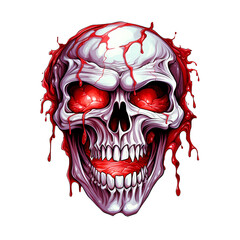 Fototapeta premium Skull art illustrations for stickers, tshirt design, poster etc 