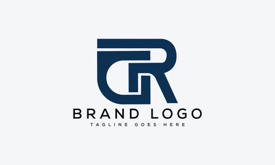letter GR logo design vector template design for brand.