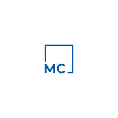 MC logo. M C design. White MC letter. MC, M C letter logo design. Initial letter MC linked circle uppercase monogram logo. M C letter logo vector design. MC letter logo design five style.	
