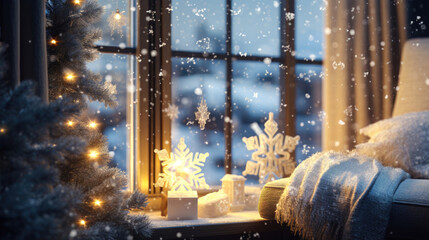 Winter Wonderland: Cozy and Festive Snowflake Scenes for Holiday Joy