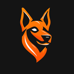 Obraz premium dog head logo design