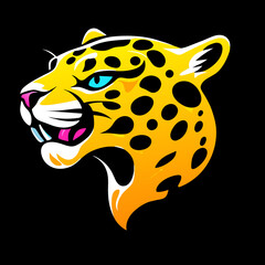Fototapeta premium jaguar head logo desing 
