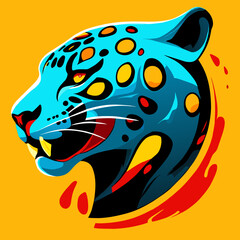 jaguar head logo desing 