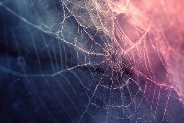 Ethereal Elegance: Abstract Spider Silk