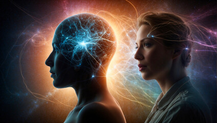 Telepathic communication. Mind power control by thought