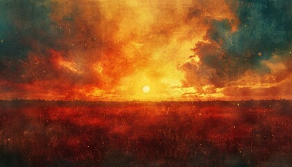 Fototapeta premium Capture the warm and textured hues of a sunset, creating a visually striking background reminiscent of evening skies