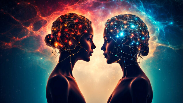 Telepathic communication. Mind power control by thought