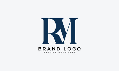 letter RM logo design vector template design for brand.
