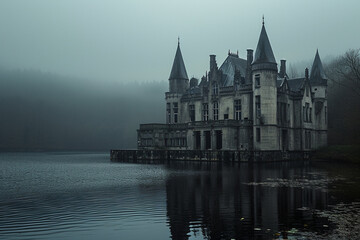 Obraz premium dark chateau