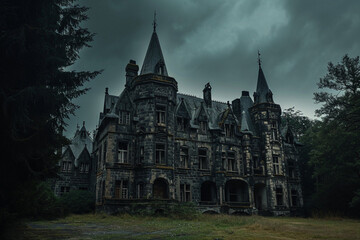 Obraz premium dark chateau