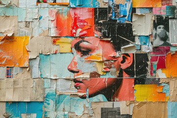 Whimsical Mosaic of Vibrant Magazine Snippets