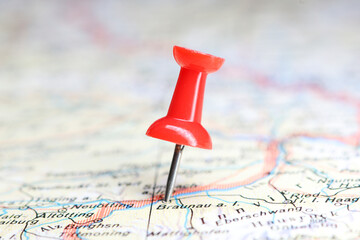 Braunau, Austria pin on map