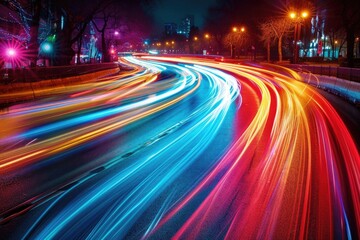 Dazzling Electric Light Trails