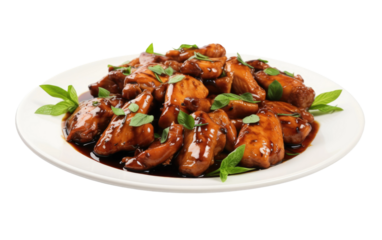 A Flavorful Journey with Philippines' Signature Dish on White or PNG Transparent Background