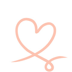 Heart vector. Hand drawn icon. Trendy heart isolated on white background. Useful for web site, greeting card and Valentine's day. Creative art sketch, modern concept. Vector illustration