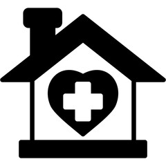 Fototapeta premium Home Healthcare Icon