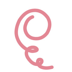 Curls abstract scribble with hand drawn line. Doodle decorative curls, swirls, flourishes and text calligraphy dividers collection. Simple vintage elements isolated on white background for design.