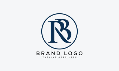 letter RB logo design vector template design for brand.