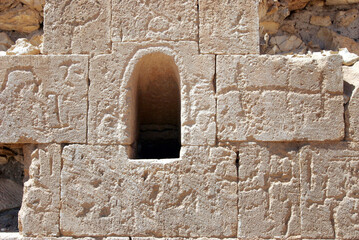 Wall of an ancient building in the southern desert